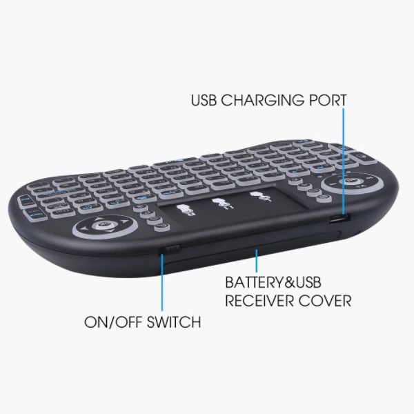 Mini Wireless Keyboard Multifungsi